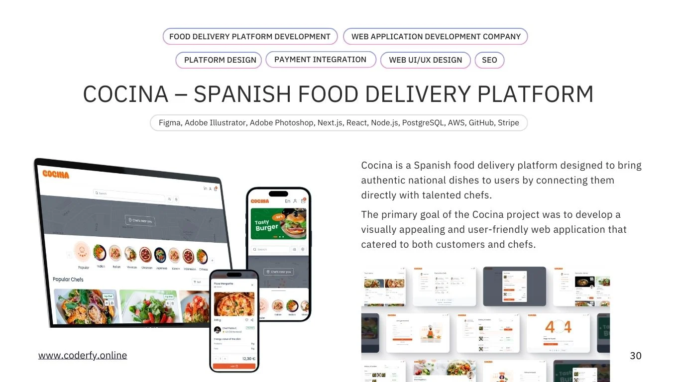 Web design companies near me portfolio - Cocina